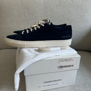 Achilles blue suede with “glassa” (cream) sole, size 42